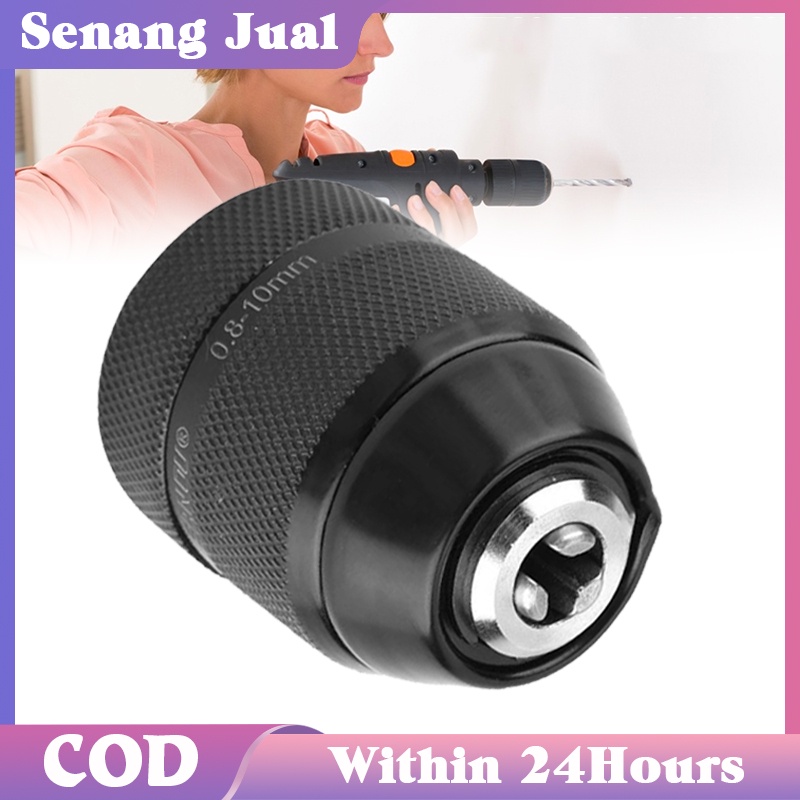 Jual Kepala Bor 10mm / Keyless Hand Electric Drill Chuck With Lock Self