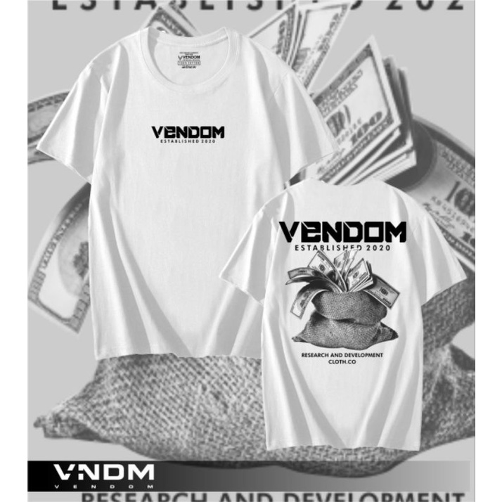 Kaos Casual Distro VENDOM™ Original Men's T-shirt Premium Cloth | Kaos Pria Tangan Pendek | Baju Cowo | Atasan Pria/Wanita