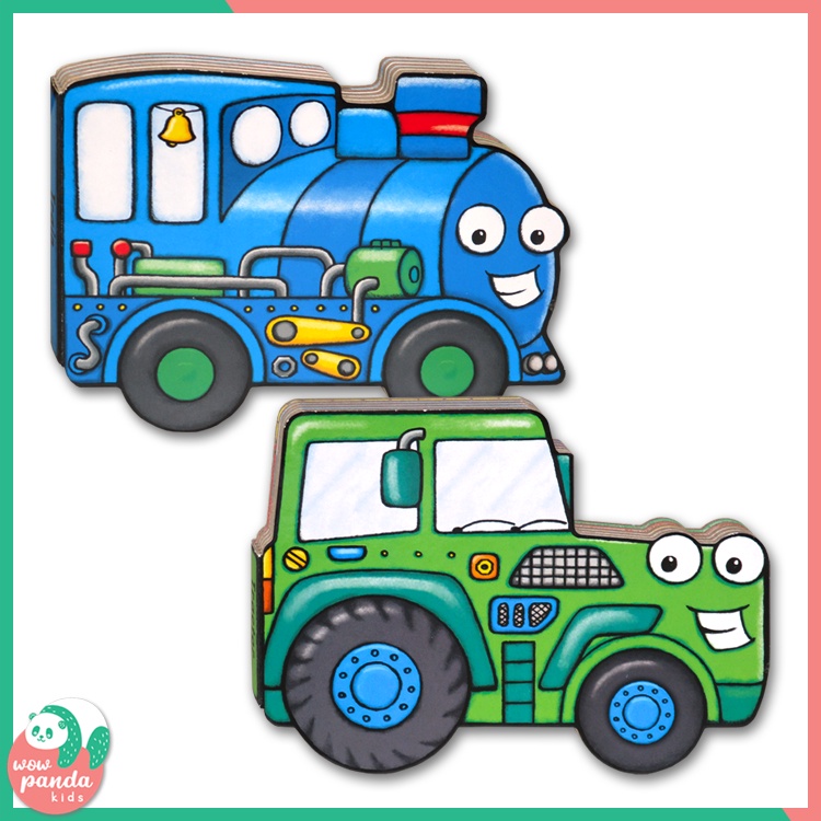 Train / Tractor Shaped Vehicle Board Book