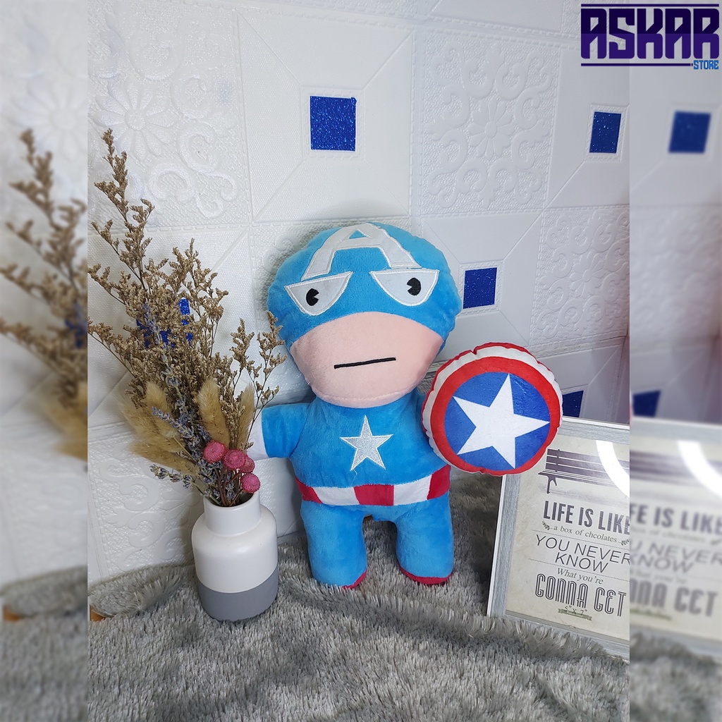 Boneka Kapten Amerika / Boneka Captain America / Boneka Superhero