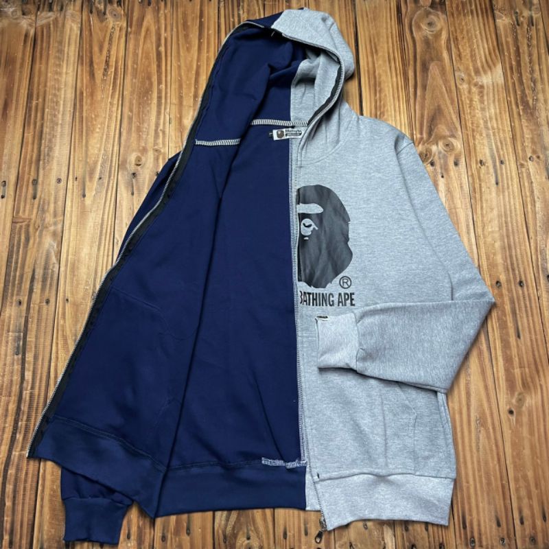 HOODIE ZIPPER BAPE HIGH QUALITY CASUAL HYPE FASHION PRIA