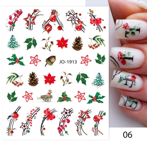 Nail Art Sticker CHRISTMAS Stiker Kuku Natal