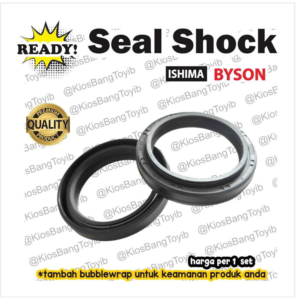 (2pc) Seal Sil Shock Skok Depan Set Yamaha Byson 41x54x11 (ISHIMA)