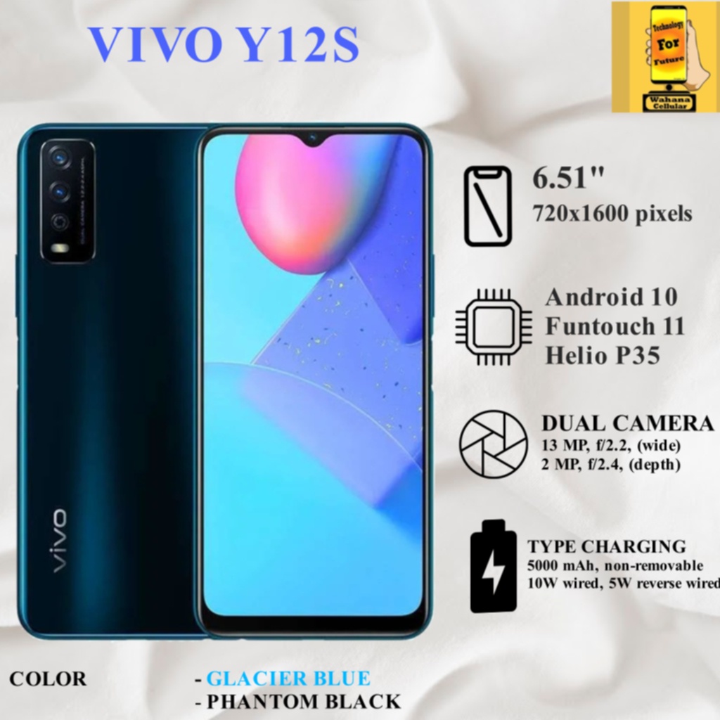 HP VIVO Y12s RAM 3/32GB GARANSI RESMI - VIVO Y12 S RAM 3GB ROM 32GB