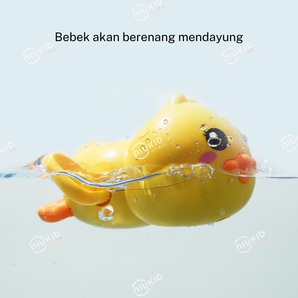 NIUKID MAINAN MANDI ANAK BAYI MAINAN RENANG BEBEK BATH TOY BAYI