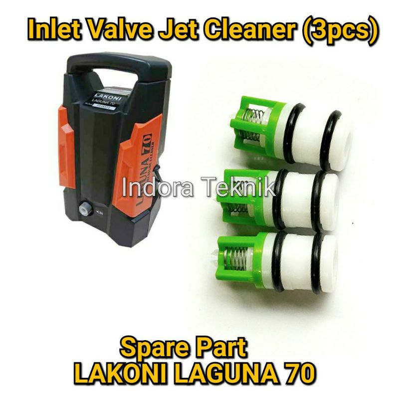 Inlet Valve 3pcs Lakoni LAGUNA 70 - Spare Part Pressure Washer