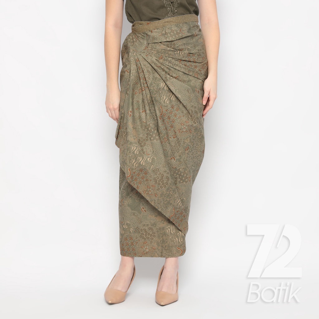 ROK BATIK SPAN Skirt Lilit Kebaya Instan Modern Wanita Motif Sekar Jagad Warna Hijau Alam 723139 Cap 72 - Rok Batik Lilit Bawahan Skirt Kamen Kebaya Songket Batik Panjang Plisket Span Instan Jadi Bali Lembaran Premium Modern Untuk Wanita Kondangan