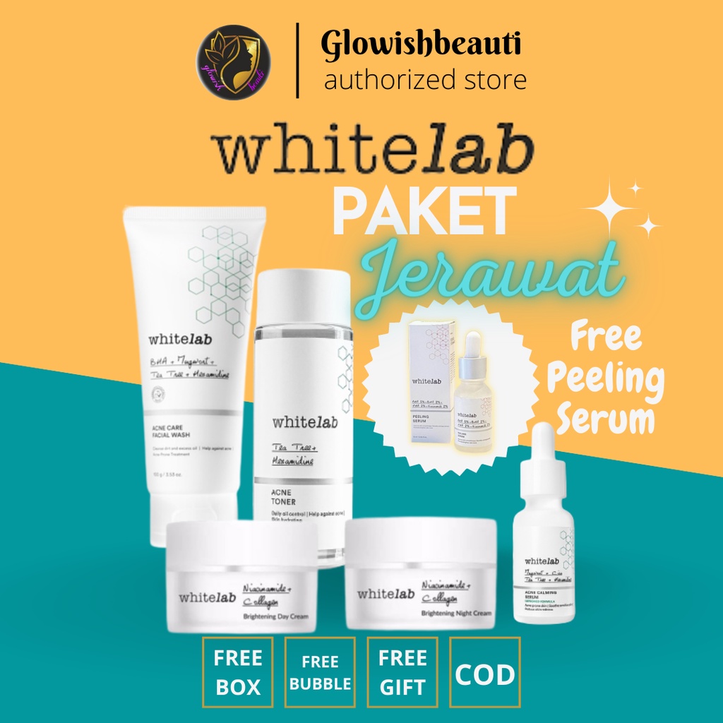 Jual WhiteLab Acne Series Paket Jerawat Perawatan Wajah Skincare