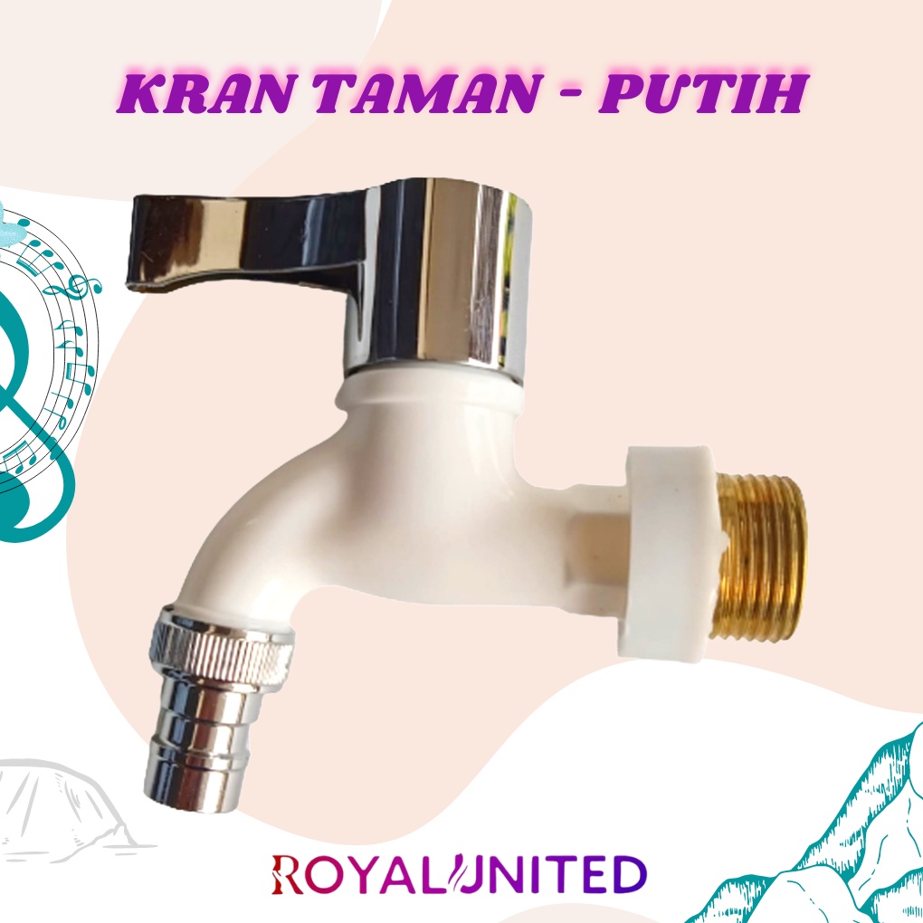 Kran Air Plastik 1/2&quot; Drat Kuningan Keran Taman 1/2 Inch Engkol ASLI ORIGINAL