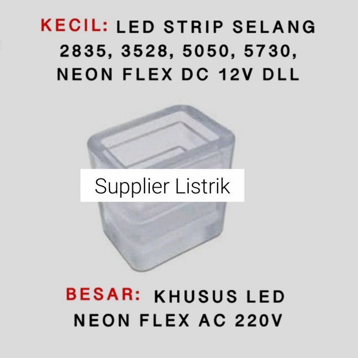 NEW TUTUP LAMPU LED STRIP SELANG / NEON FLEX - TUTUP KECIL