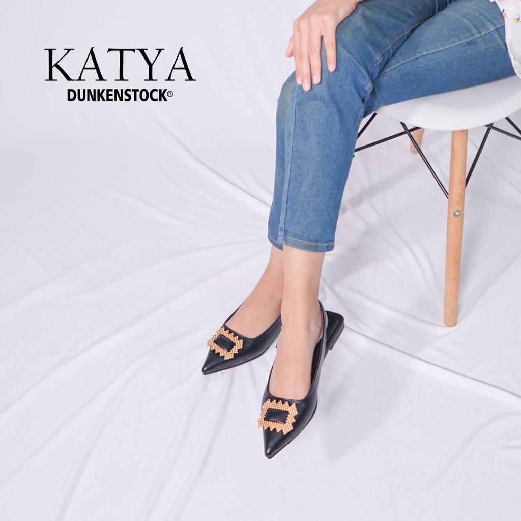 Dunkenstock KATYA Sepatu Flat Wanita Flatshoes slingback sepatu kerja teplek terbaru