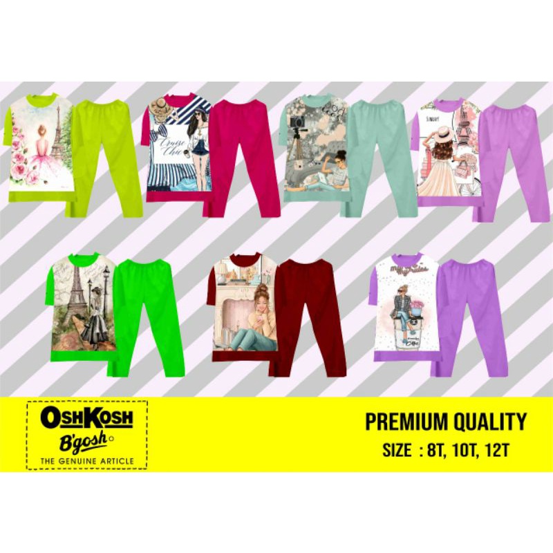 OSHKOSH SETELAN ANAK PEREMPUAN VIRAL SUBLIM JUNIOR 6-10TAHUN