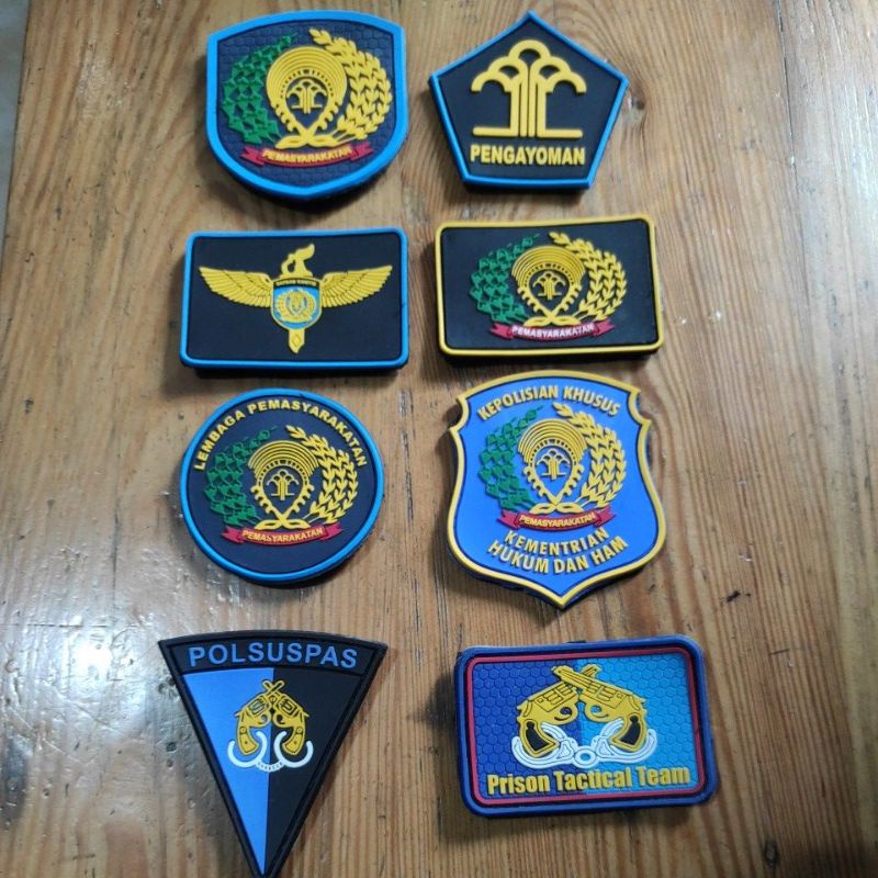 Jual Patch Rubber Emblem Karet Logo Logo Lembaga Pemasyarakatan Shopee Indonesia