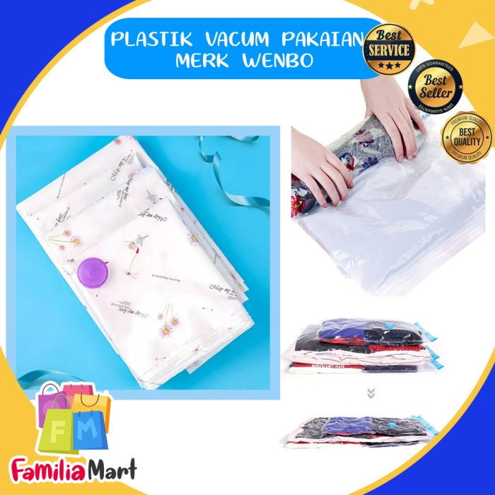 PLASTIK VAKUM BAG WENBO PAKAIAN BAJU - REFILL VACUUM PLASTIC VACUM