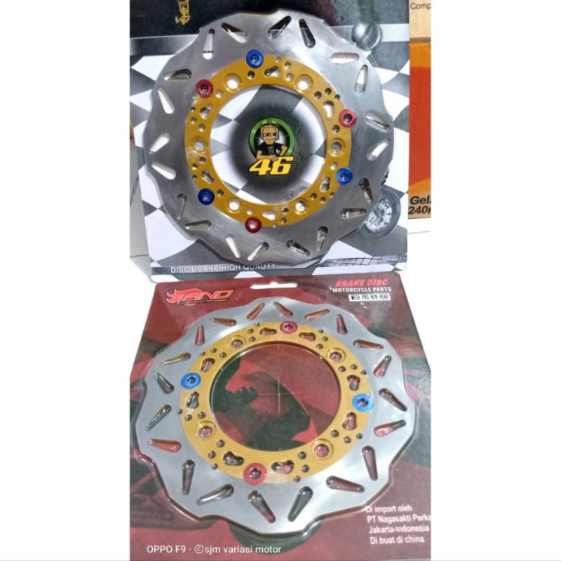 DISC CAKRAM SET DEPAN/BELAKANG MEGAPRO NEW / CB150 R OLD / TIGER OLD ALL VERZA MEGAPRO MONO