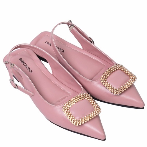 LAPEPA YUK - Dunkenstock KALEA Sepatu Sandal Wanita Flatshoes 1cm Size 36 - 40 Tidak Licin Flat Shoes untuk Kerja Kantoran Kuliah Casual Belezza 37 38 39 Warna Pink Salem Belleza Kekinian Premium Terbaru Shoes Ori Original Mall Official Store