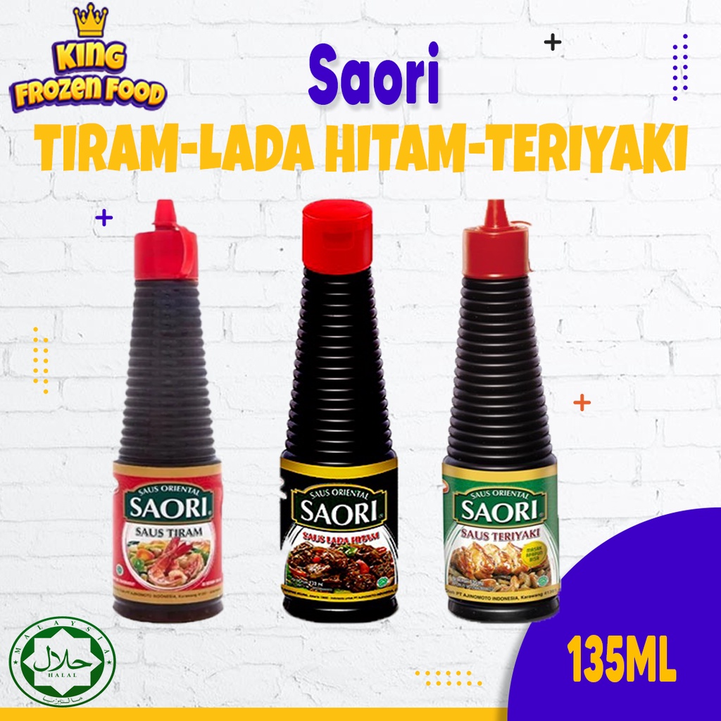 Saori Saos Tiram/Lada Hitam/Teriyaki 135ML