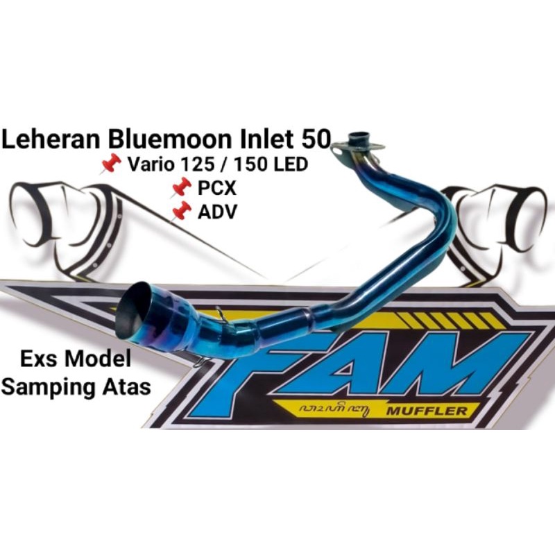 Pipa Leheran header Bluemoon Vario 125 Vario 150 Pcx 150 Adv Inlet 50