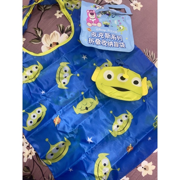 Reusable Eco Bag Toy Story Miniso Little Green Man Tas Disney