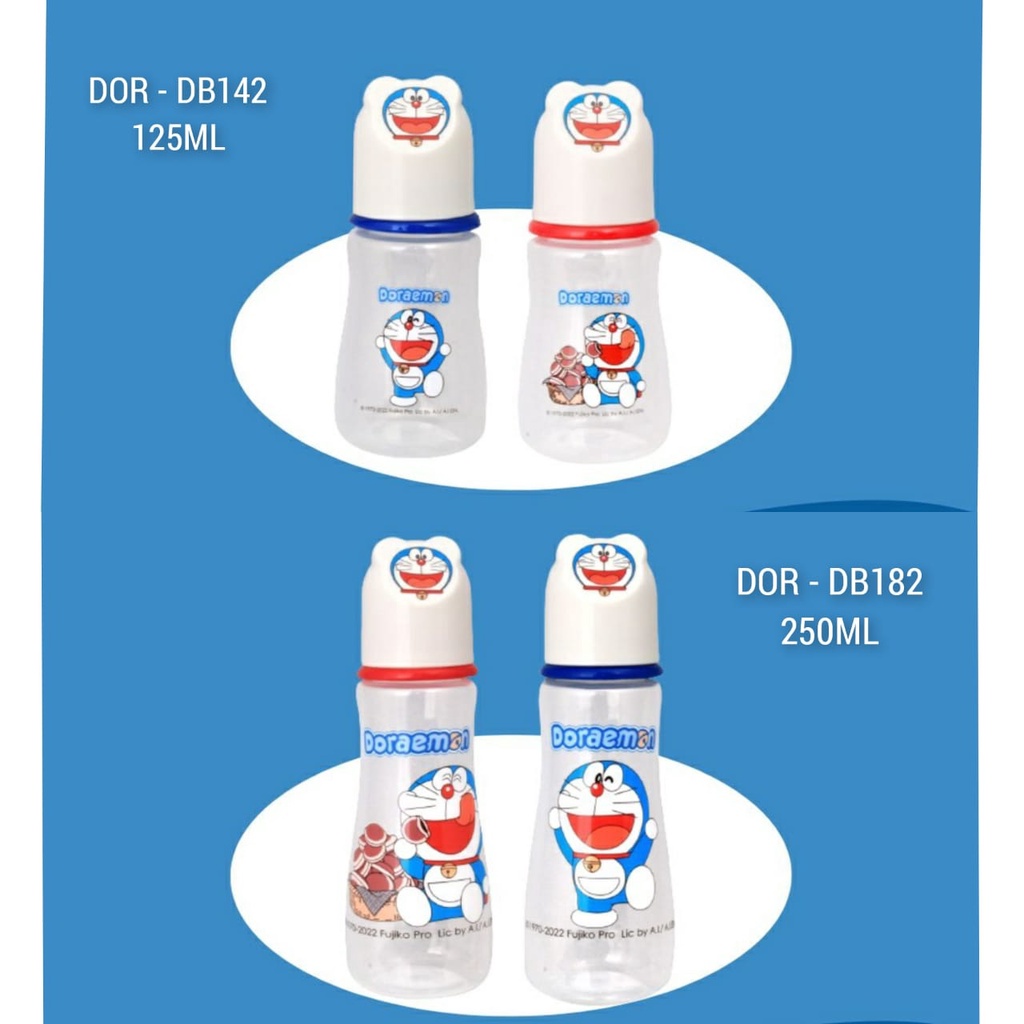 Lusty Bunny Doraemon Botol Susu Standard Reguler Neck Bottle (DOR  DB142 / 125ML - DOR DB182 / 250ML) Botol Susu Regular Neck Bottle