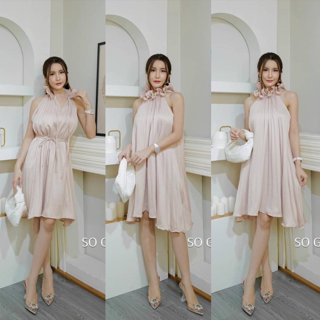 MIDI DRESS / PARTY DRESS FASHION WANITA  IMPORT BANGKOK NOB