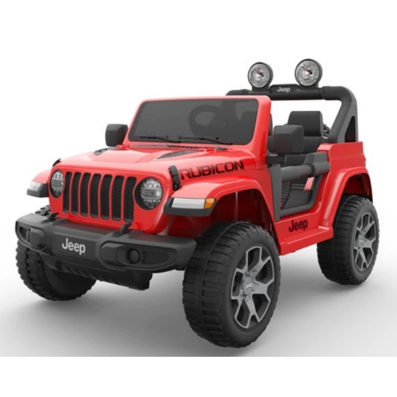 Mobil Aki JEEP WRANGLER RUBICON JWR555Paint Lisensi Jok kulit mobilan anak