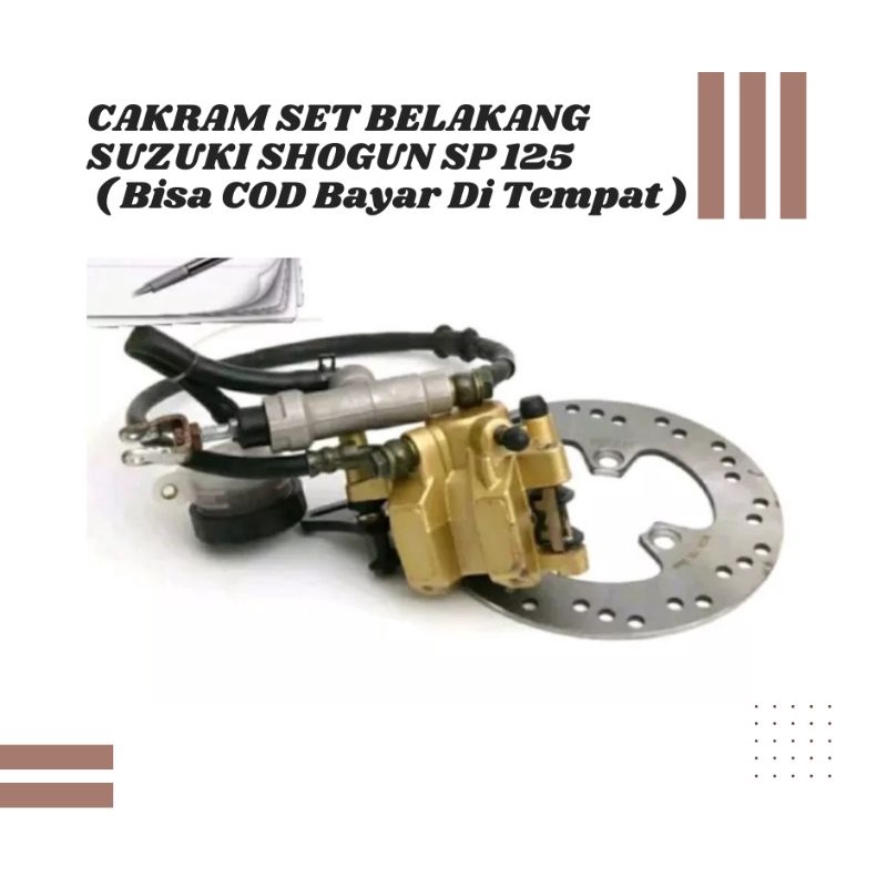 Cakram set belakang shogun 125 sp cakram belakang shogun