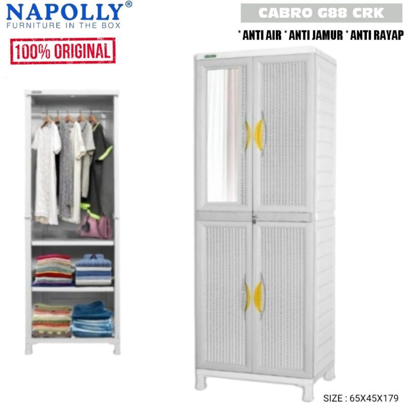Lemari Plastik Napolly CABRO G88 ASLI ORIGINAL