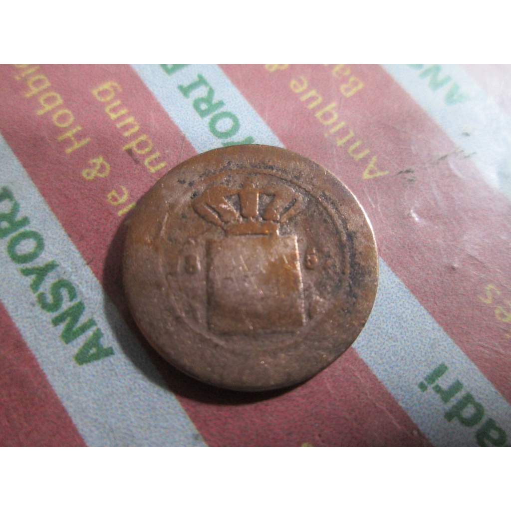 koin benggol nederlandsch indie 0.5 cent 1857 iklan m119