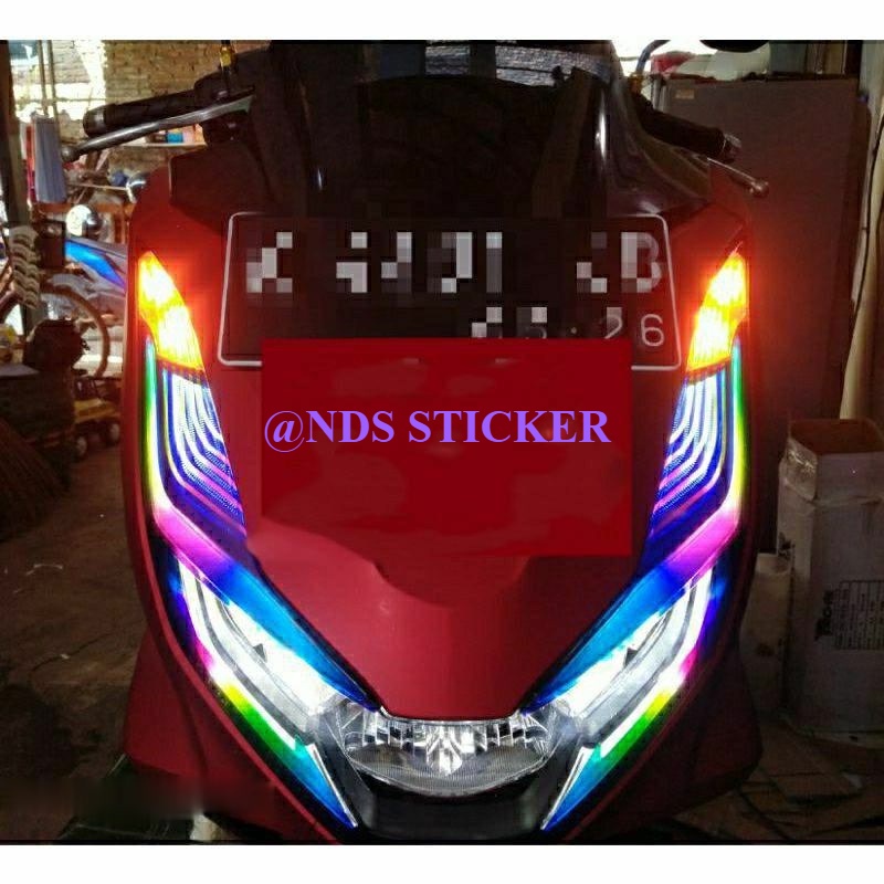 Jual Stiker Lampu Pcx 160 / Stiker Lampu Pcx New / Stiker Alis Pcx Rgb