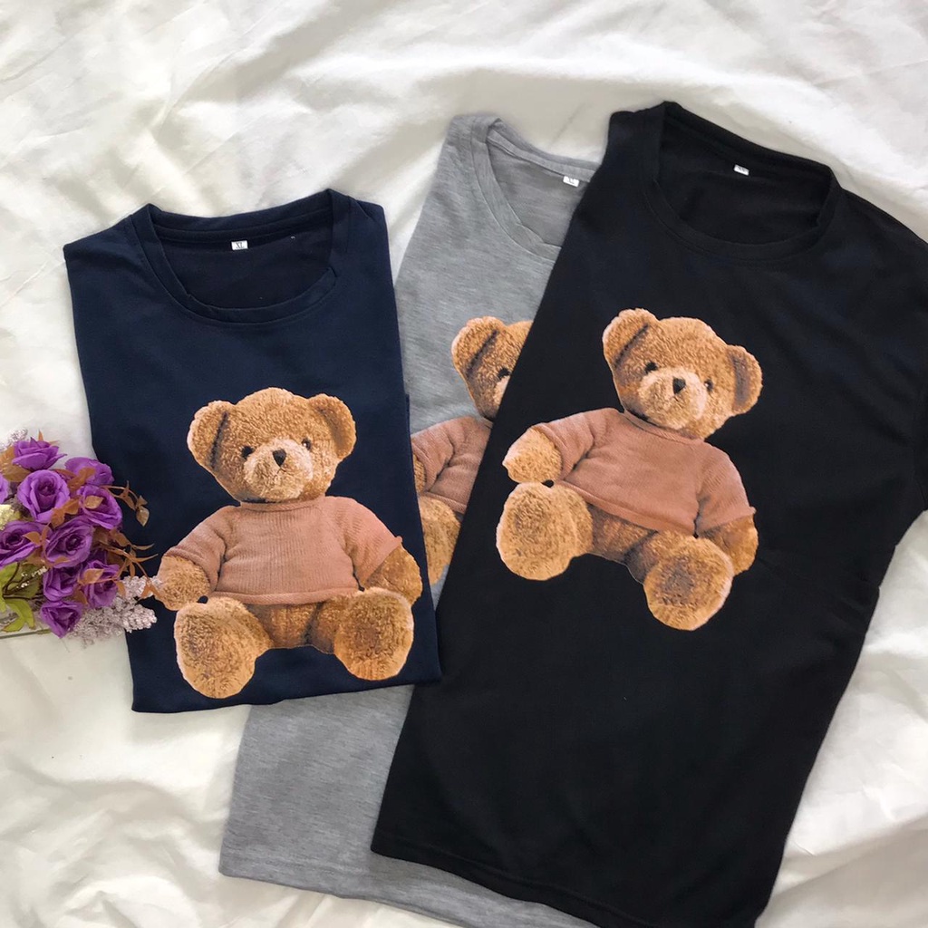 BEARSIT - Baju Kaos Wanita Crop / Baju Kaos Wanita Oversized L/XL (LLC)