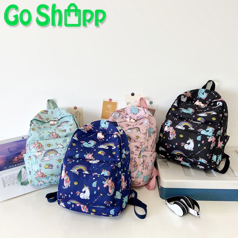 Tas Ransel Backpack Wanita Import Premium High Quality Karakter Unicorn Lucu Terbaru Kekinian - Tas Sekolah Anak Perempuan Fashion Korea BK24