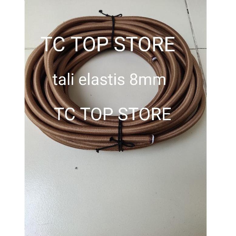 

㊔ Tali karet bulat 8mm / Tali elastis / Tali string / tali bagasi (panjang 10 meter) BEST SELLER 3393 ♛