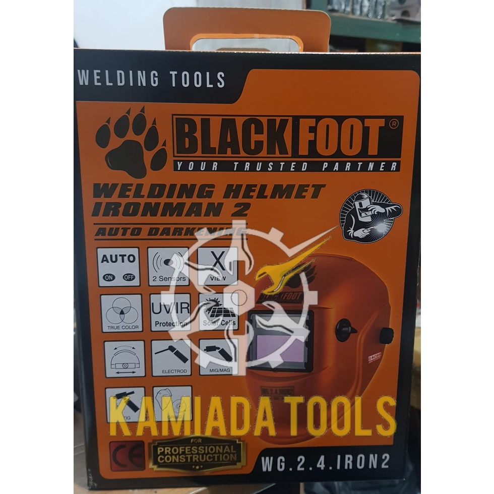 Helm las Otomatis/Kedok Las Otomatis/Helm Las Auto Darkening BLACKFOOT