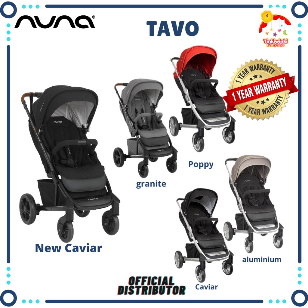 NUNA TAVO (ALUMINIUM, CAVIAR, POPPY, GRANITE)