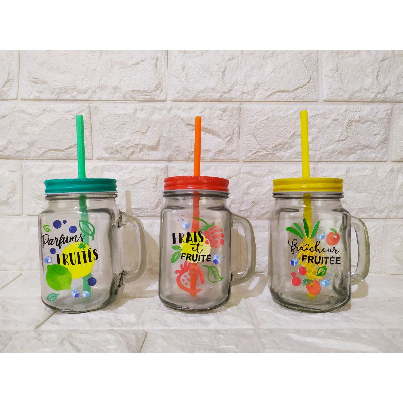 Informa Glass Jar Of 3 Fruit / Informa Glass Set / Informa Gelas Set / Gelas Set Informa / Informa G