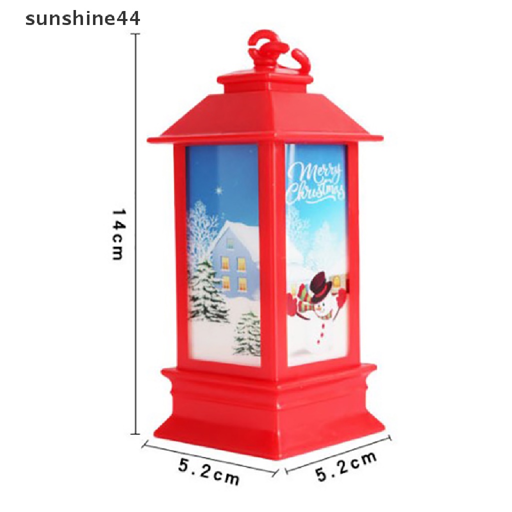 Sunshine Lampu Lentera LED Mini Portable Untuk Dekorasi Natal / Tahun Baru 2023