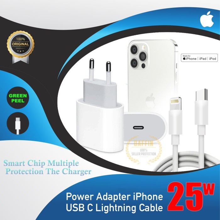 Jual CHARGER IPHONE 13 PRO 13 PRO MAX IPAD USB C PD FAST CHARGING 25W