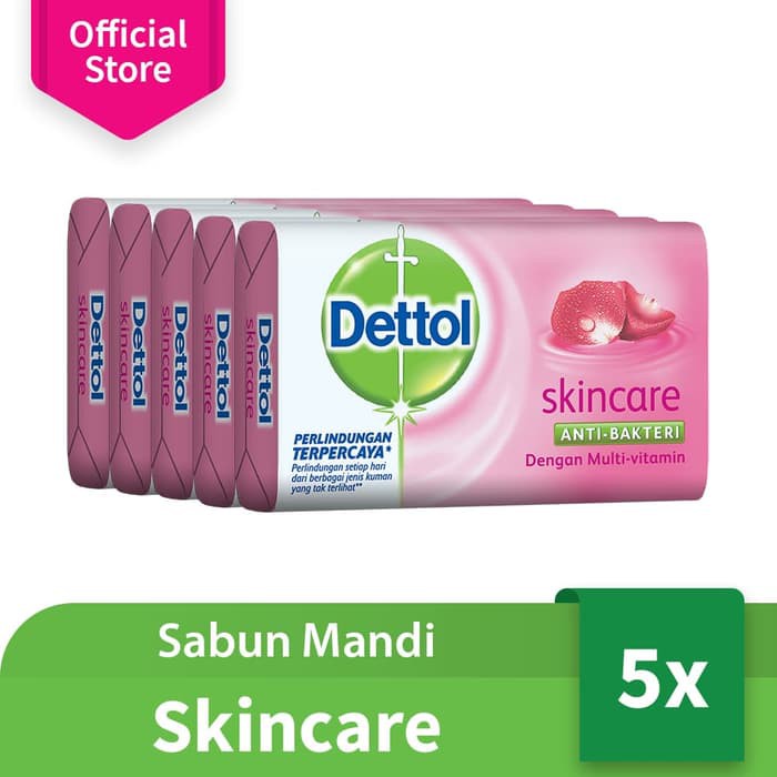 Dettol Sabun Batang Anti Bakteri Original / Cool / Senstive / Skincare 105gr (Isi 5)/  Toko Makmur Online