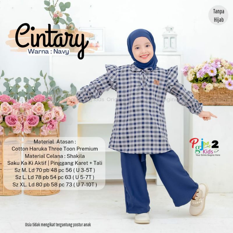 CINTARY SET ORI PGJ KIDS • Setelan Anak Perempuan