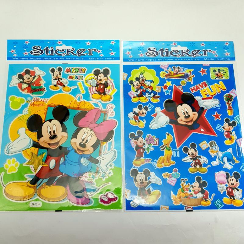 Sticker Laser Mickey & Minnie Mouse AP-211B/AP-031A