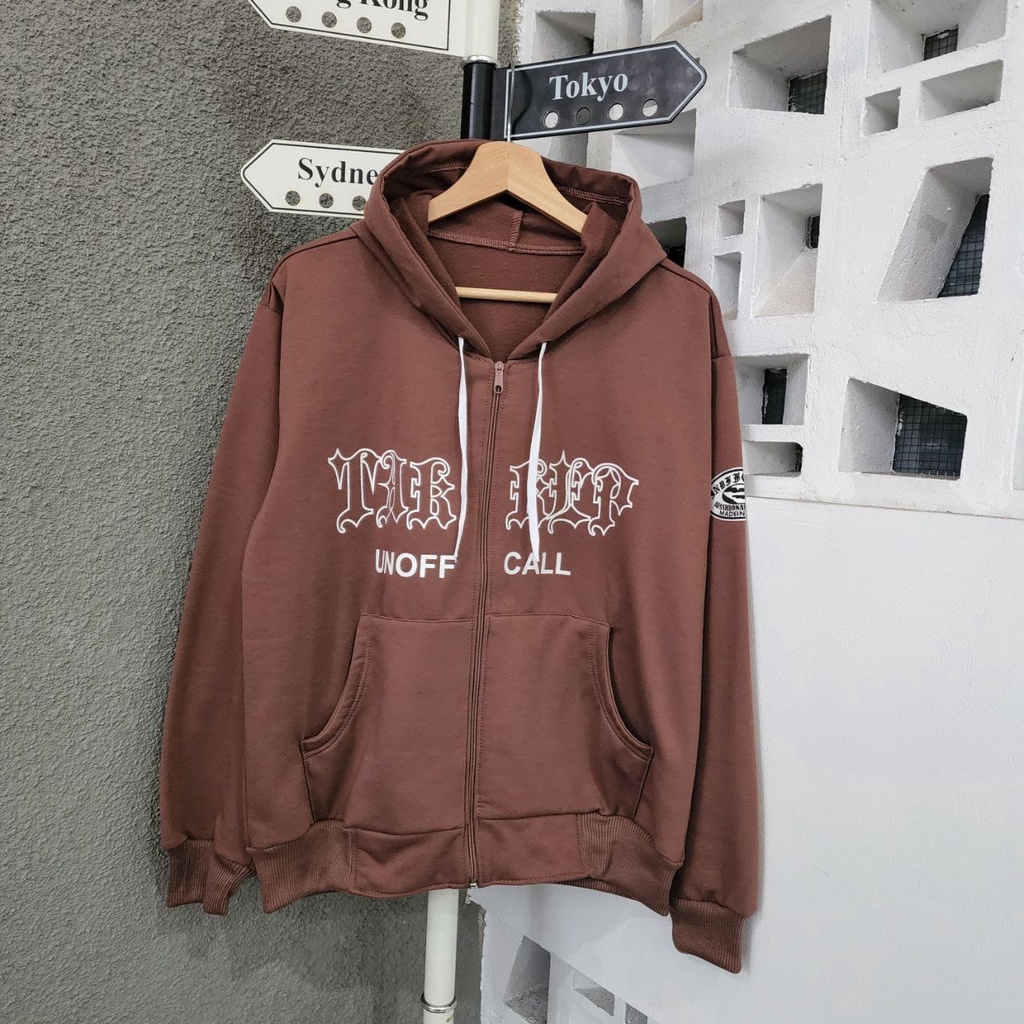 JAKET HOODIE PRIA WANITA UNOFF CALL ZIPPER TERBARU KEKIINIAN