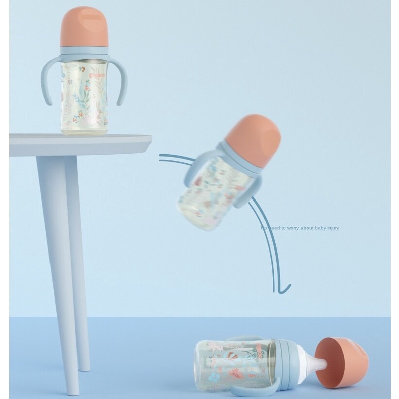 AA223 Pigeon Gen 3 PPSU 330ml with Handle Fun Series SofTouch