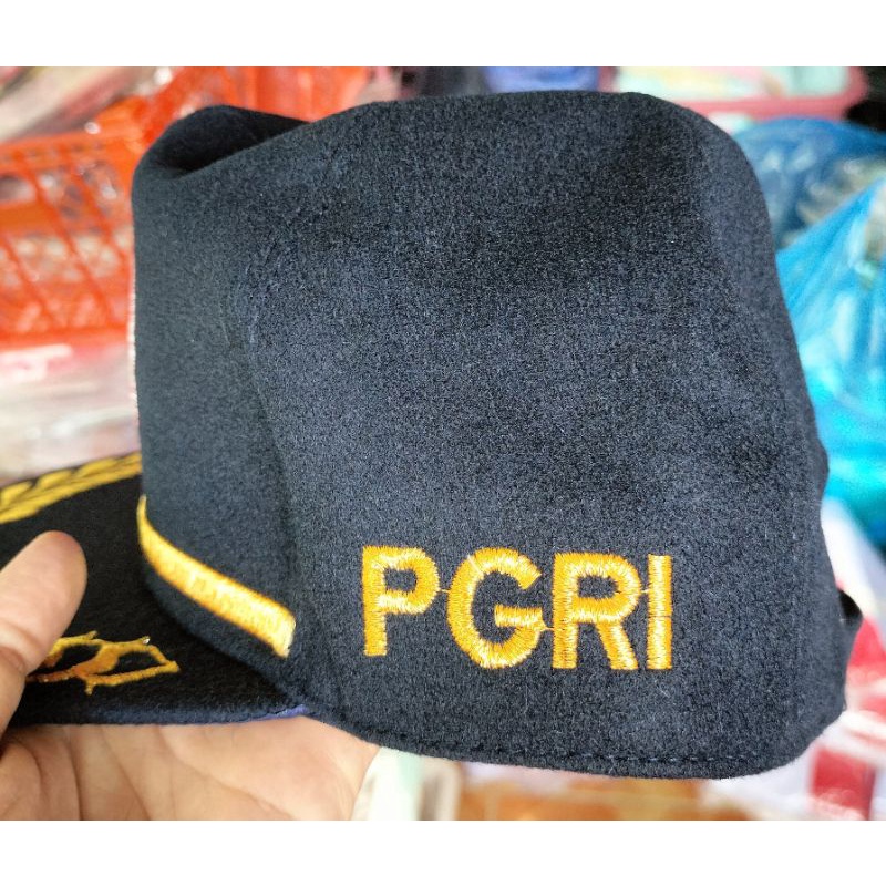 TOPI PGRI bahan LAKEN FULL BORDIR