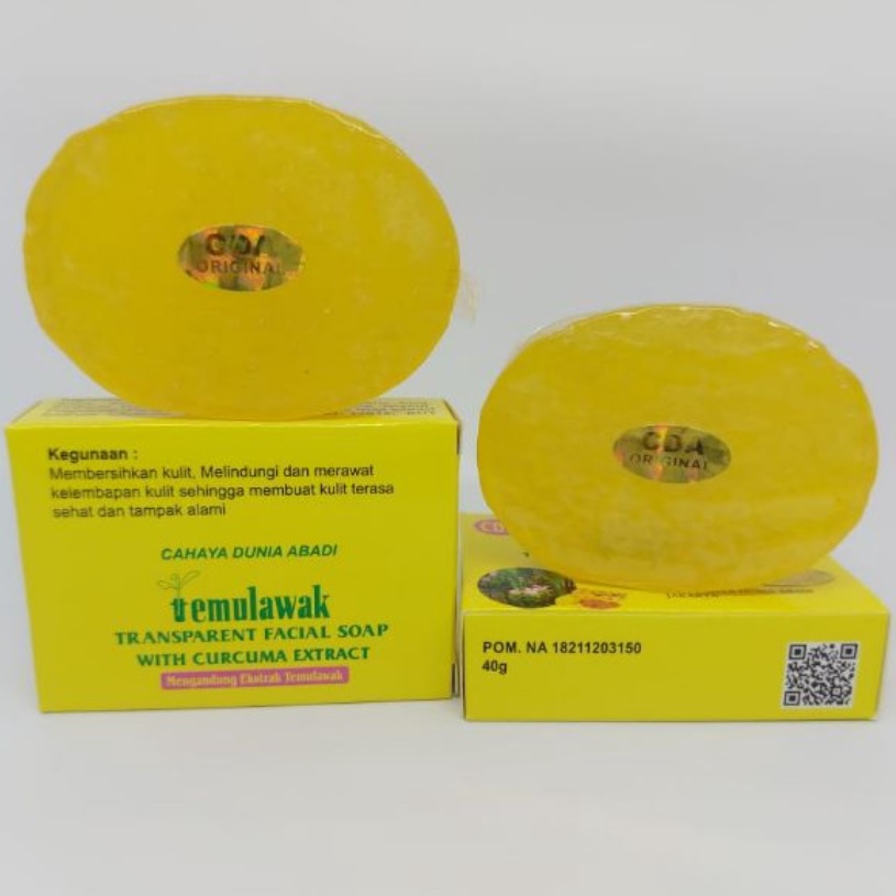 5 Pcs TERMURAH !!! Sabun Temulawak CDA Original Asli BPOM Oval / Sabun Pemutih Badan Sabun Cuci Muka Pria Wanita / Sabun Muka Glowing dan Putih Sabun Mandi Batangan Bukan Sabun Cair Sabun Temulawak The Face Widya Brightening Soap Sabun Viral Pemutih Kulit