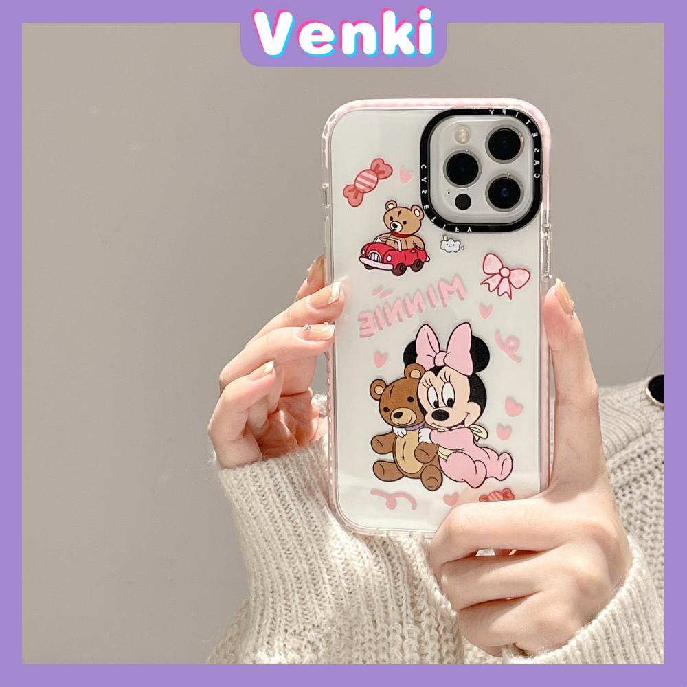 Case iPhone 14 Pro Max Thickened Silicone Soft Case Clear Cute Cartoon Mouse Shockproof Camera Protection Compatible For iPhone 13 12 11 Pro Max XR XS 6 6S 7 8 Plus