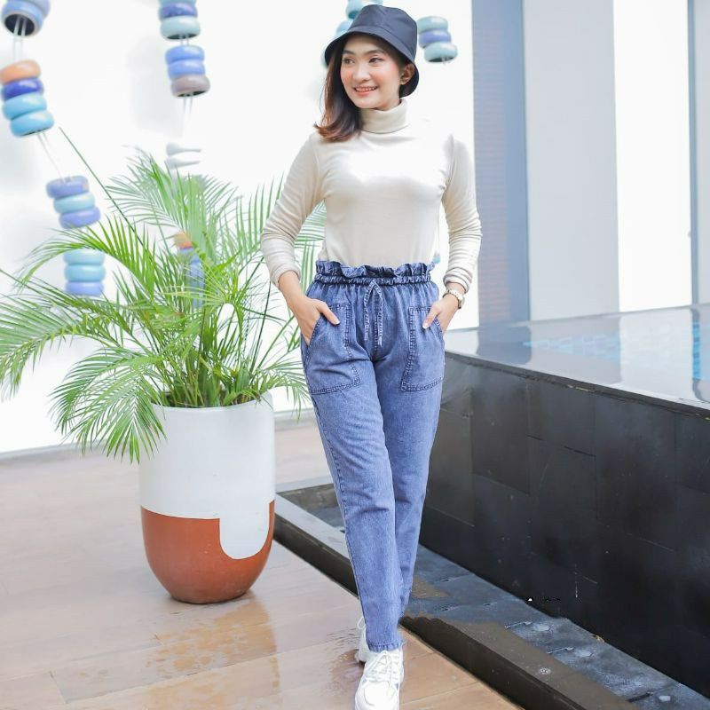 Celana Jumbo lp 100cm Baggy Cassa Daily Boyfrien Jeans