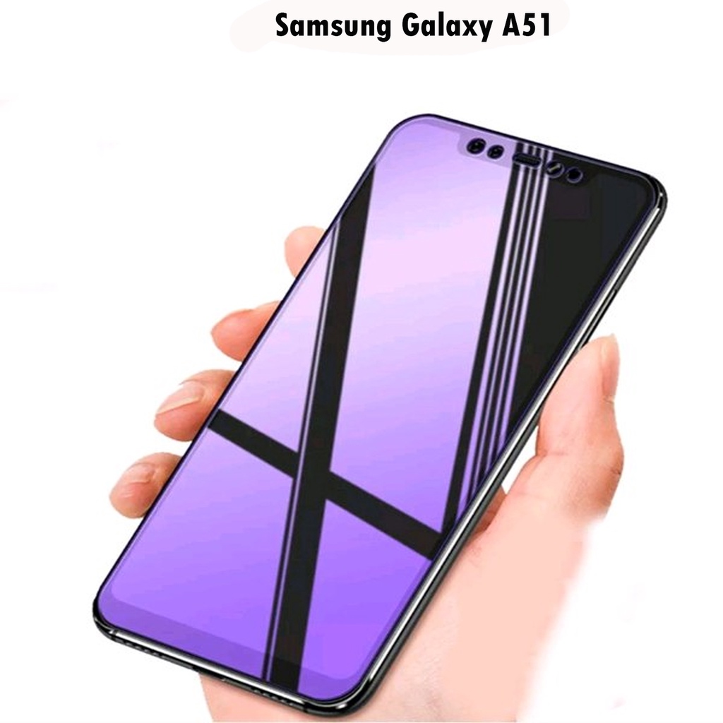 Tempered Glass Samsung Galaxy A51 Matte Blue Light Anti Gores Full Screen Full Cover Protector