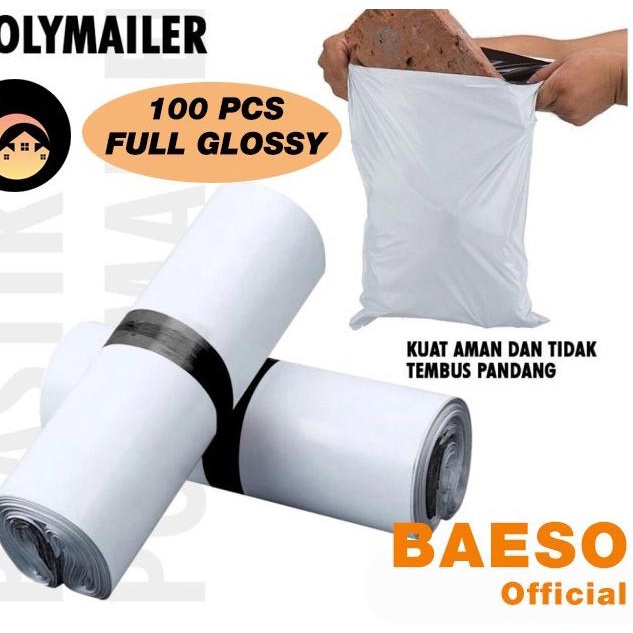 

Polymailer 50x60 cm Kantong Plastik Packing Online dgn Seal isi 100pcs - Hitam, Reguler