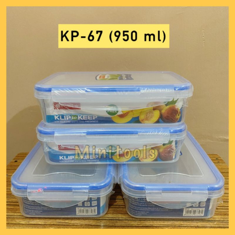 Tempat Kotak Makan / Lunch Box Klip To Keep 1301 Lion Star 950ml KP-67